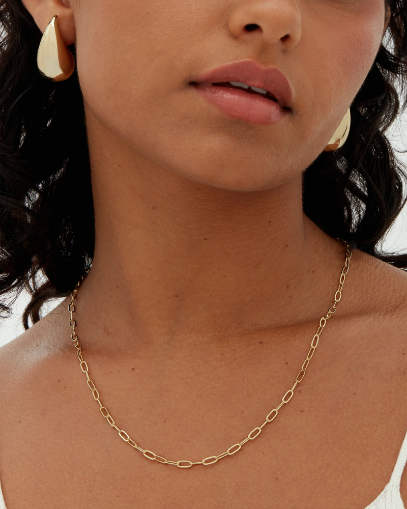 Dainty Paperclip Necklace