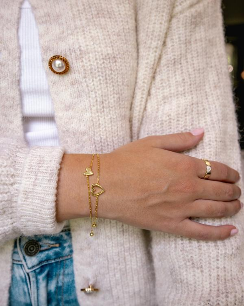 BFF Matching Heart Bracelet